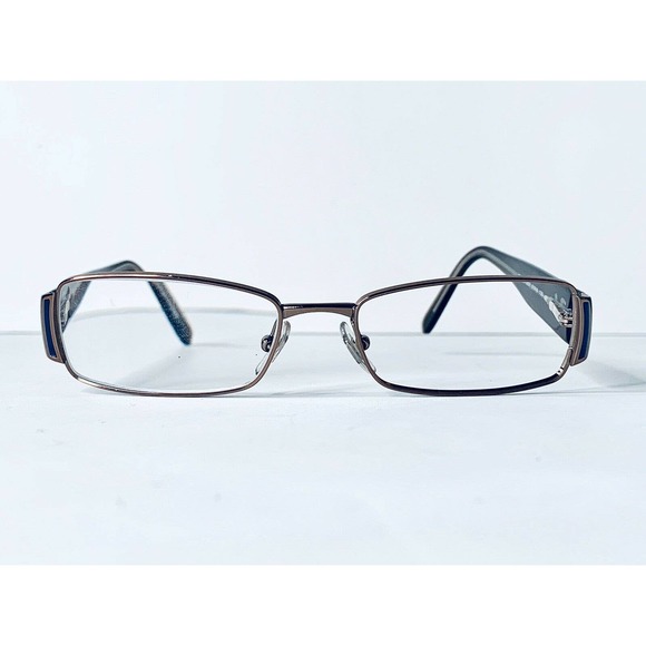 RayBan Gold Metal Rectangular Brown Glasses main image 9